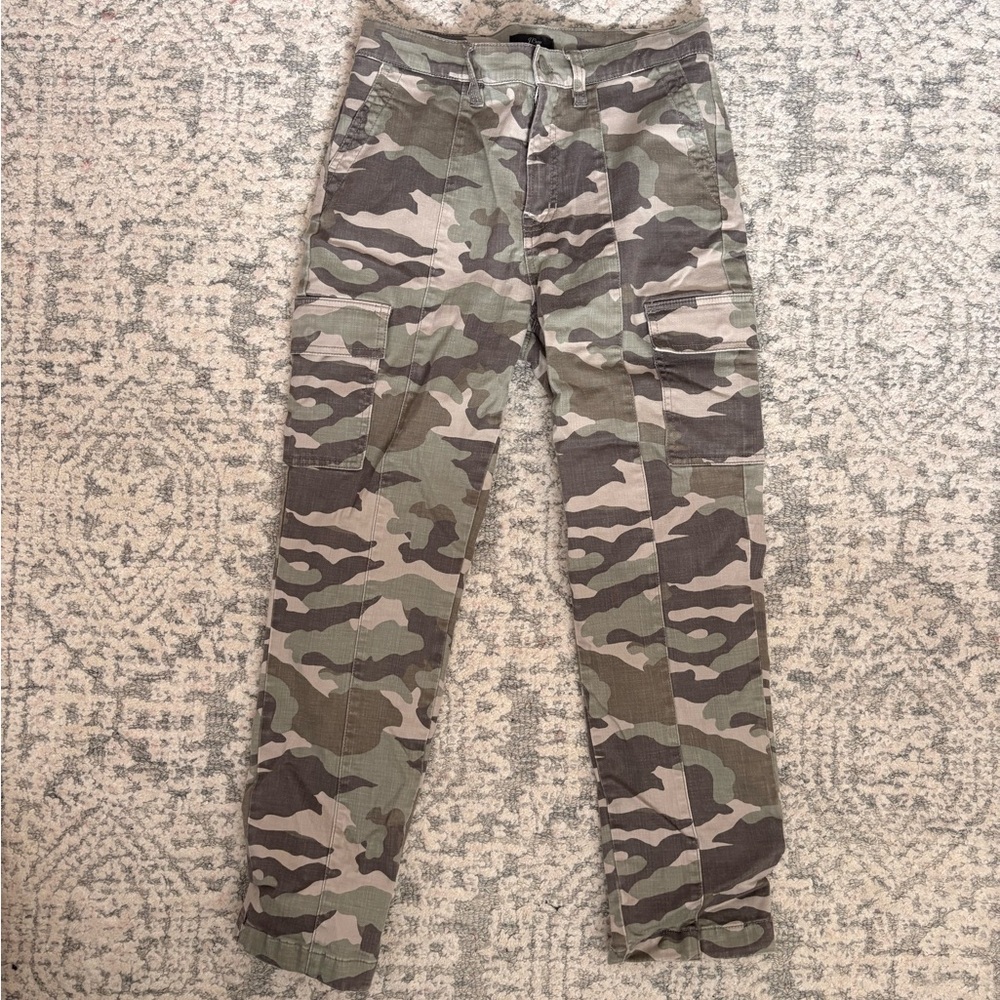 J. Crew Green Camouflage Pants